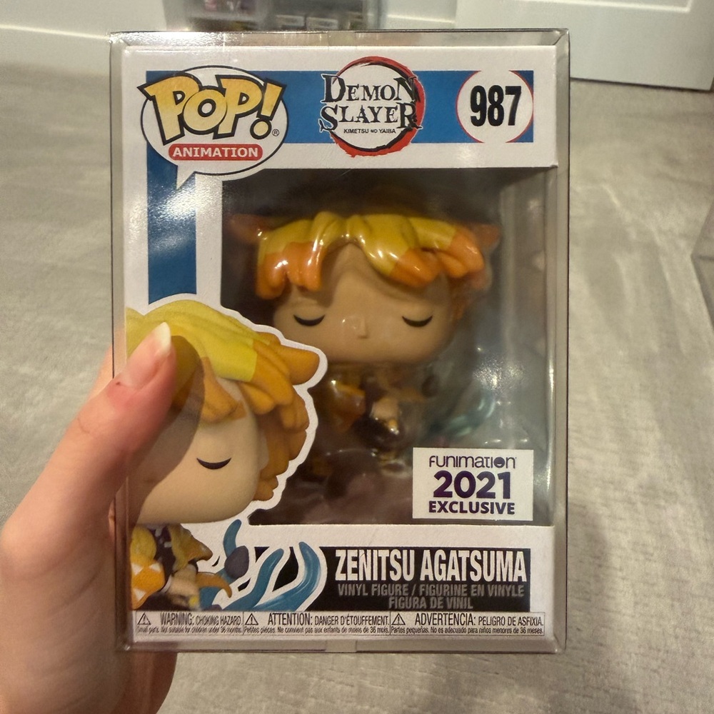 Funko Pop! Vinyl: Demon Slayer: - Zenitsu Agatsuma - Funimation (Exclusive) #987